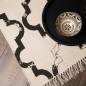 Preview: Detailaufnahme Natureline Teppich Stockholm in weiß und anthrazit von Heineking24